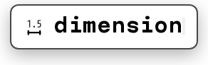dimension