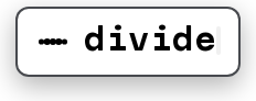 divide